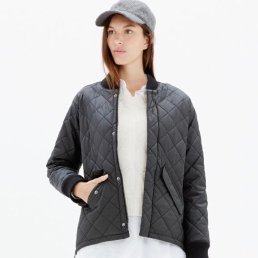 Madewell Quilted Bomber Jacket